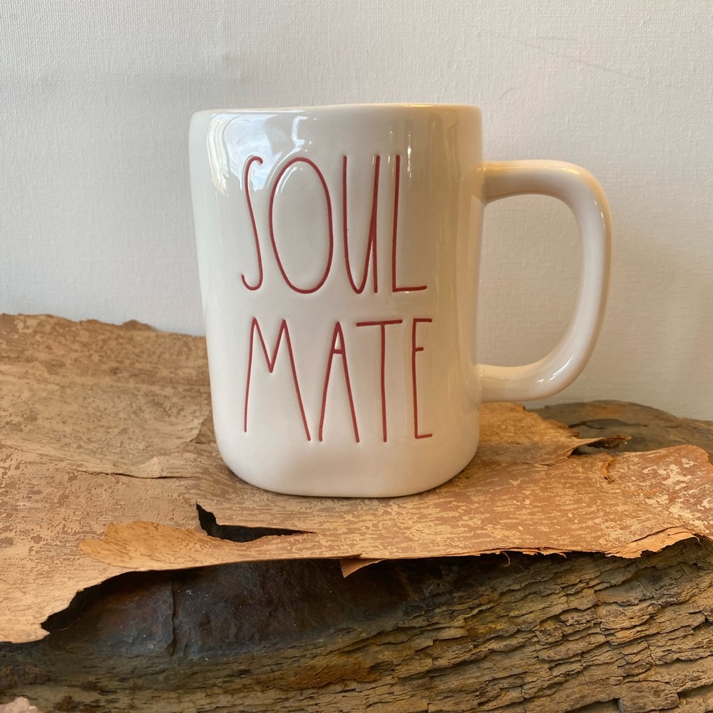 Rae Dunn Valentine’s “Soul Mate” Mug Red & Cream